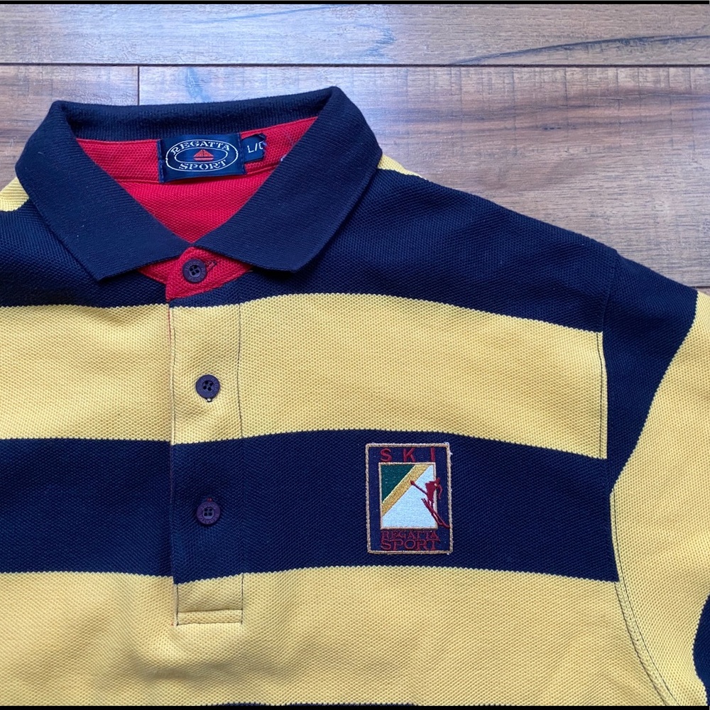 Regatta Sport Ski striped long sleeve polo